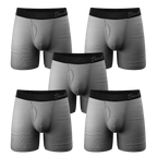 The Stormy Sky | Grey Ball Hammock® Pouch Underwear With Fly 5 Pack - Shinesty