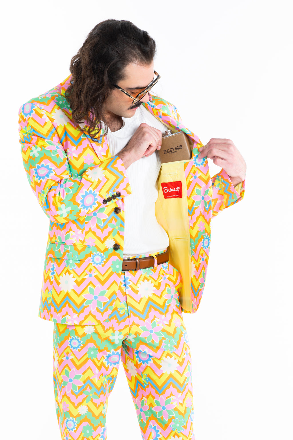 The Solar Flower | Trippy Floral Suit - Shinesty