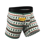 The Stuffed Stocking | Fair Isle Christmas Tree Ball Hammock® Pouch Underwear With Fly - Shinesty