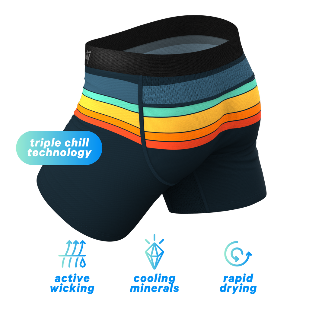 The Summer Solstice | Retro Stripes paradICE™ Cooling Ball Hammock® Underwear - Shinesty