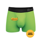 The Supernova | Bright Green Ball Hammock® Pouch Trunks Underwear - Shinesty