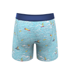 The Surfin' Turf | Shinesty Surfer Ball Hammock® Pouch Underwear With Fly - Shinesty