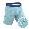 The Surfin' Turf | Shinesty Surfer Ball Hammock® Boxer - Long Leg - Shinesty