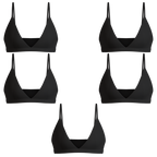 The Threat Level Midnight | Boob Hammock™ Triangle Bralette 5 Pack - Shinesty