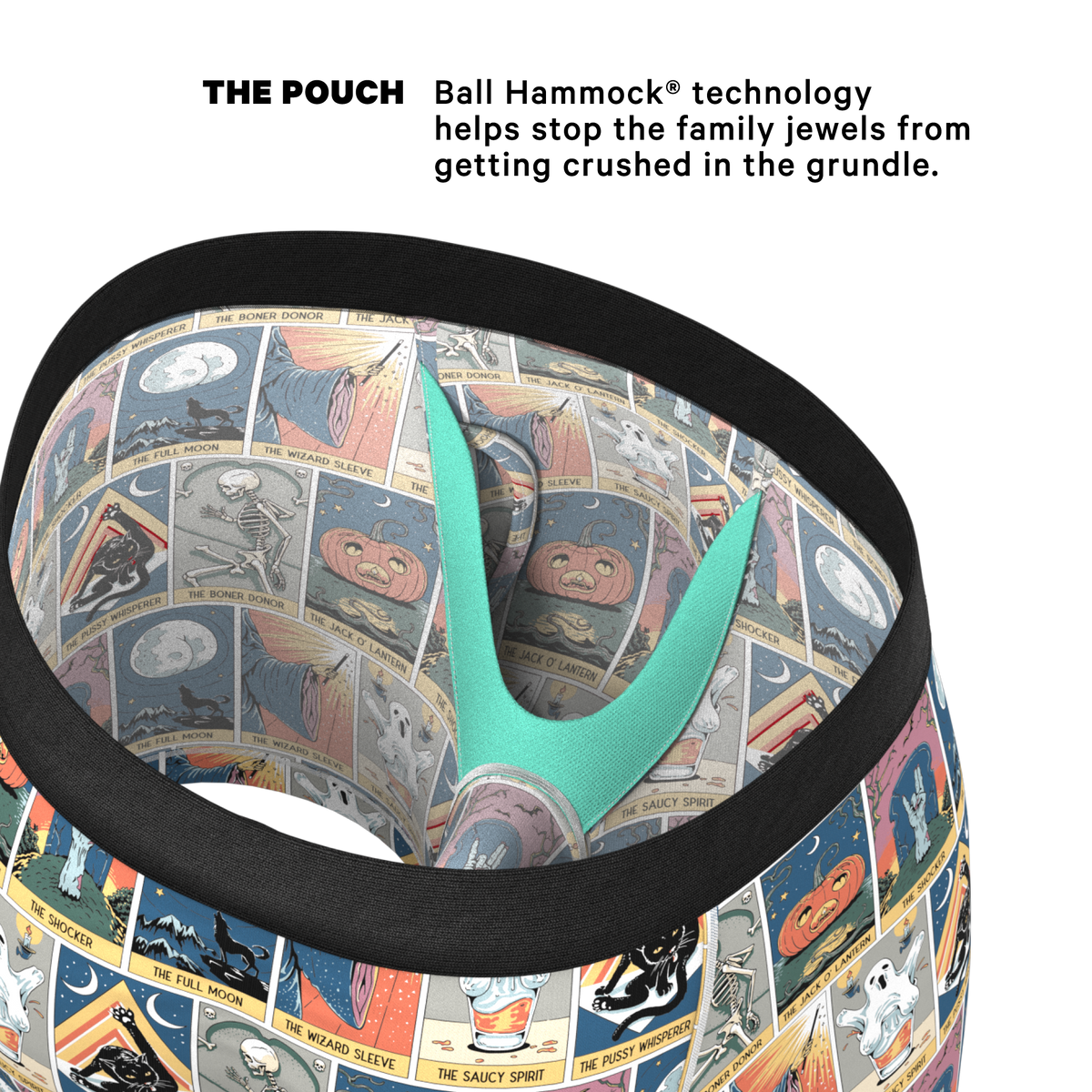 The Taboo | Tarot Cards Ball Hammock® Pouch Underwear With Fly - Shinesty