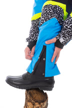 The Black Diamond | Men's Black and Pink Retro One Piece Ski Suit - Shinesty