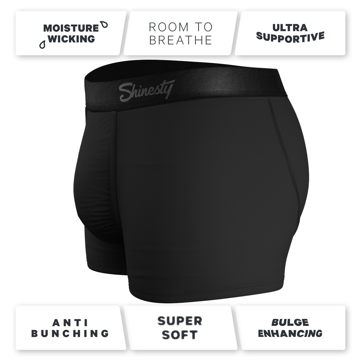 The Threat Level Midnight | Black Ball Hammock® Pouch Trunks Underwear 5 Pack - Shinesty