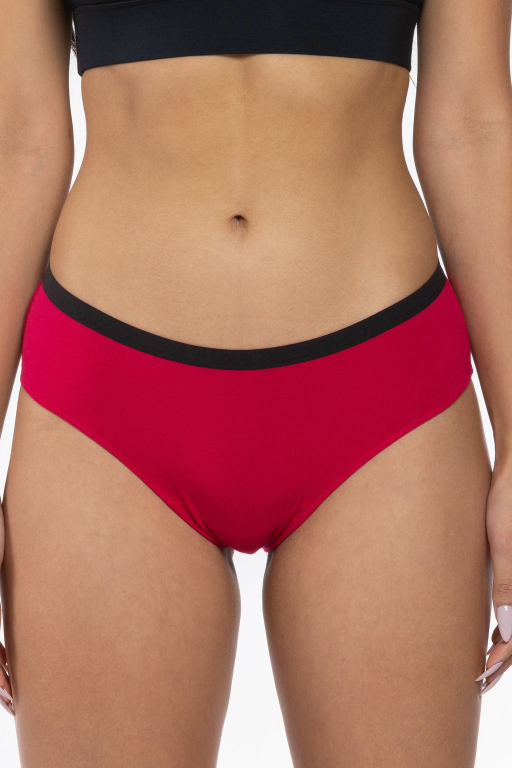 The Red Velvet | Dark Red Cheeky Underwear - Shinesty