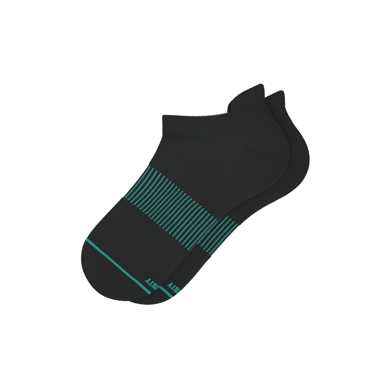 The Threat Level Midnight | Black Stay Weird Heel Hammock™ Ankle Socks - Shinesty