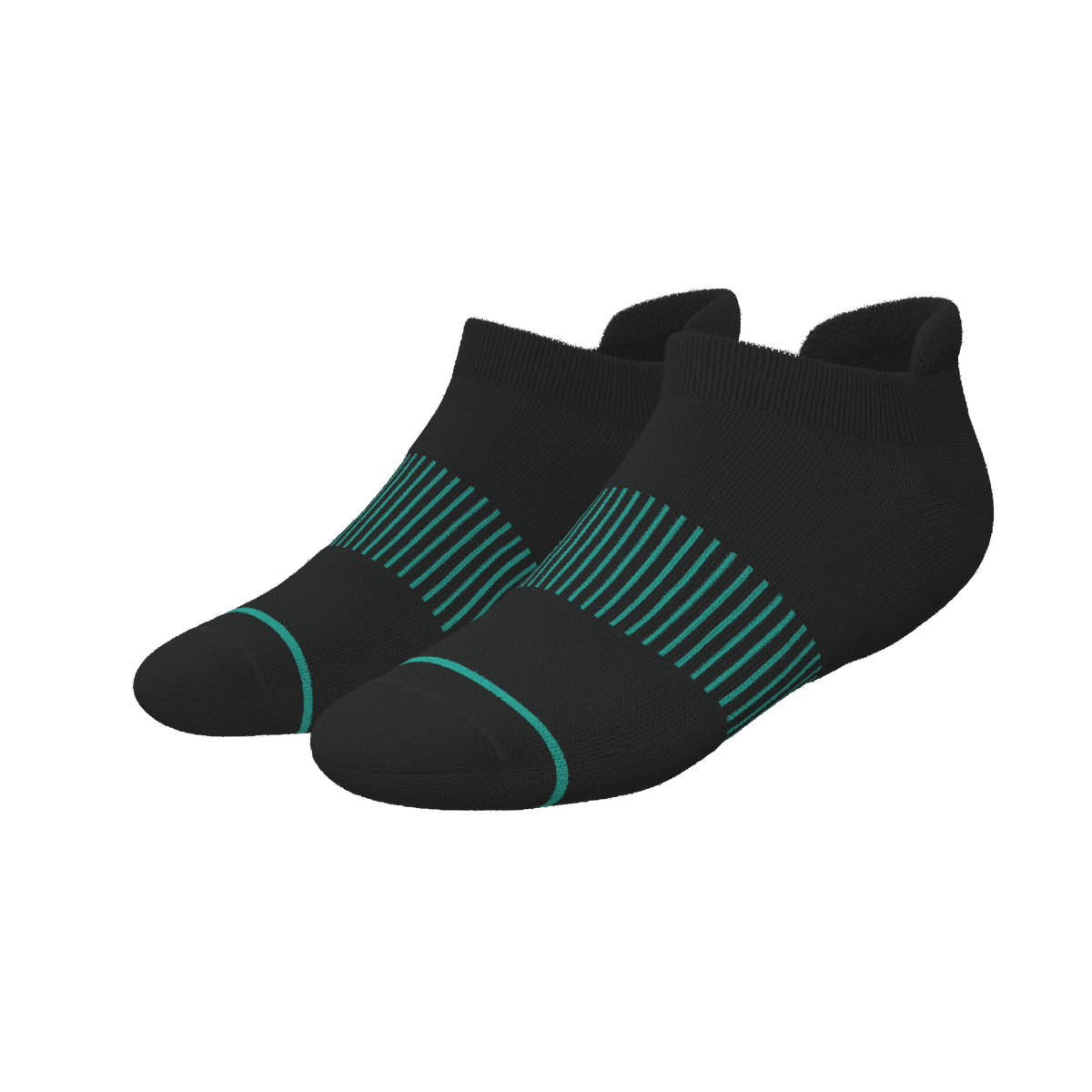 The Threat Level Midnight | Black Stay Weird Heel Hammock™ Ankle Socks - Shinesty