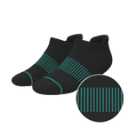 The Threat Level Midnight | Black Stay Weird Heel Hammock™ Ankle Socks - Shinesty