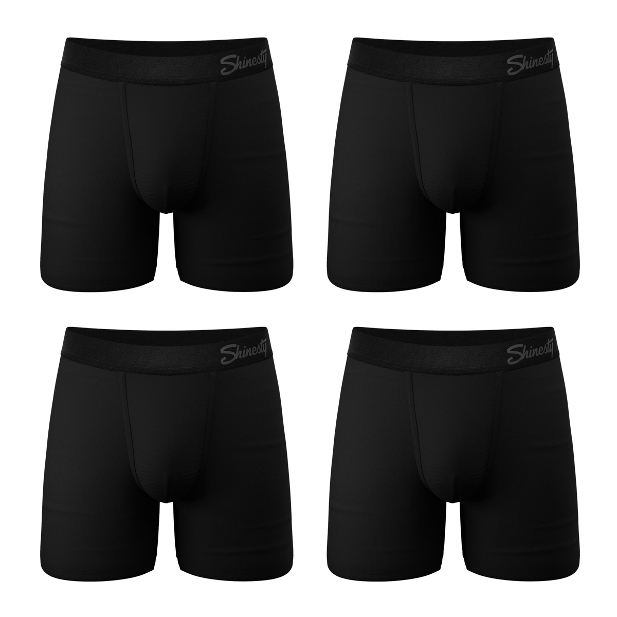 The Threat Level Midnight | Black Ball Hammock® Pouch Underwear With Fly 7 Pack - Shinesty