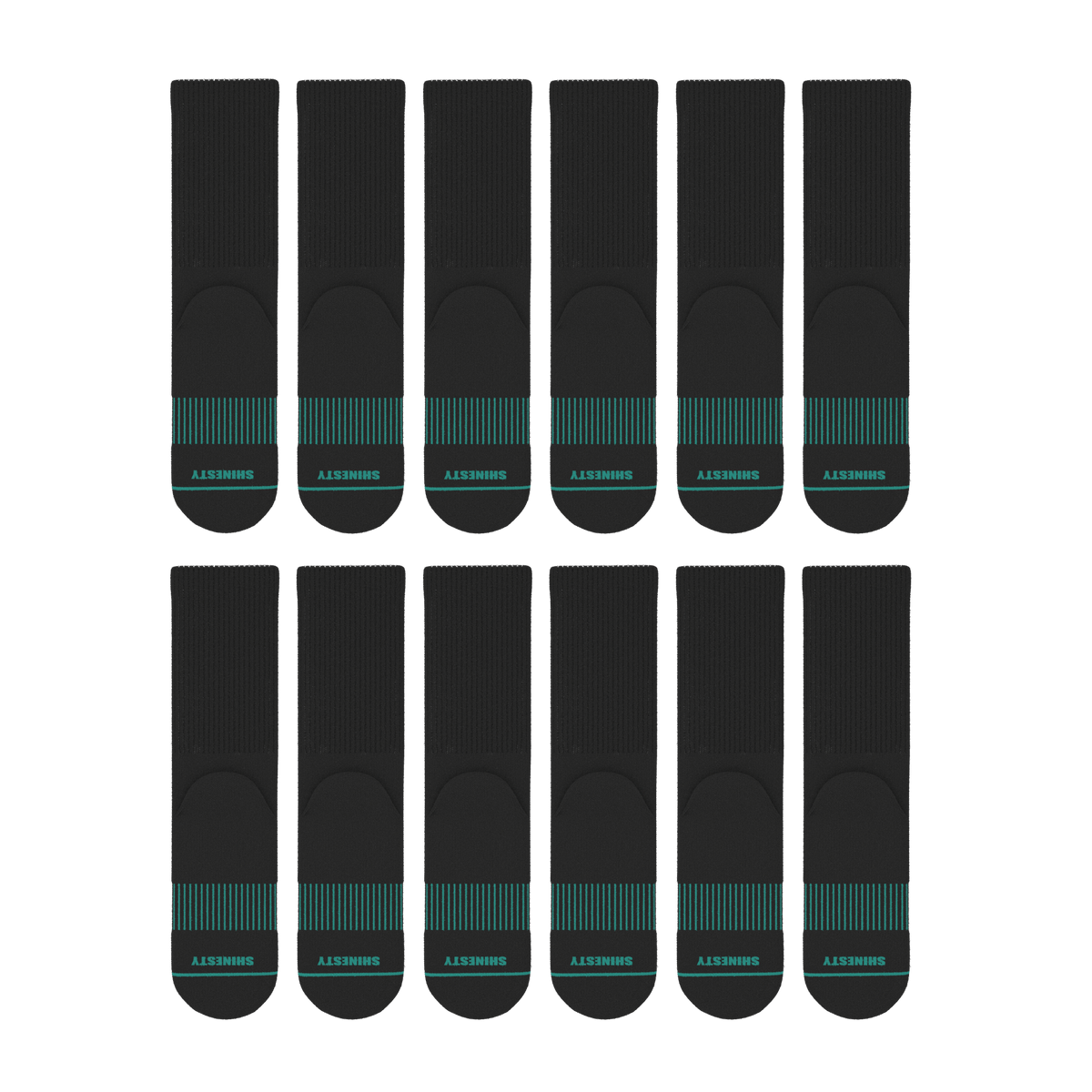 The Threat Level Midnight | Heel Hammock™ Crew Socks 12 Pack - Shinesty