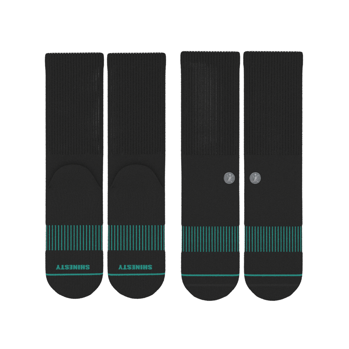 The Threat Level Midnight | Heel Hammock™ Crew Socks 3 Pack - Shinesty