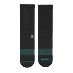 The Threat Level Midnight | Black Stay Weird Heel Hammock™ Crew Socks - Shinesty