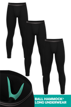 The Threat Level Midnight | Ball Hammock® Long Johns 3 Pack - Shinesty