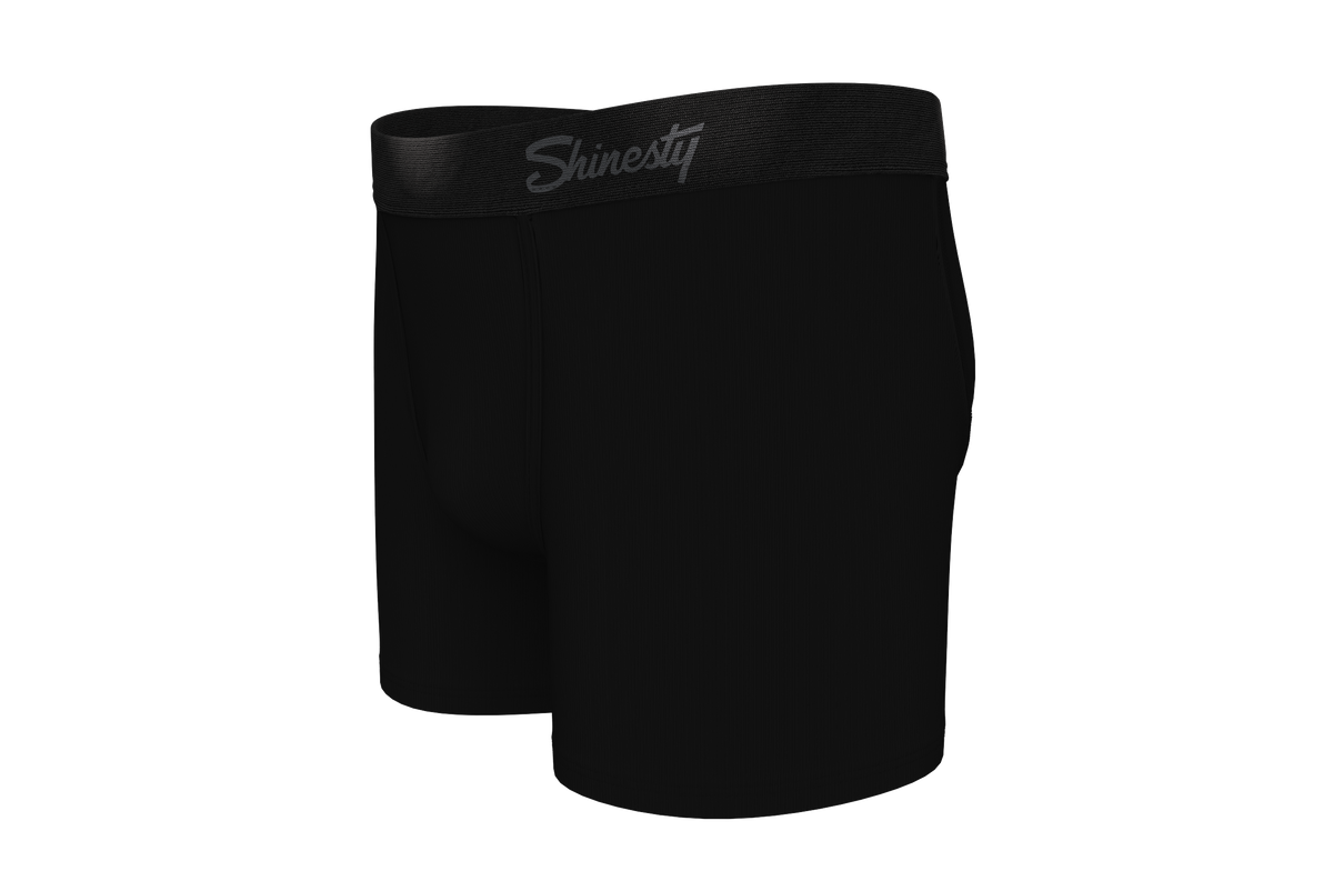 The Threat Level Midnight | Black Father Son With Fly Ball Hammock® Pouch Underwear 2 Pack - Shinesty