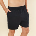 The Threat Level Midnight | Black SleepDeep™ Men’s Pajama Shorts - Shinesty