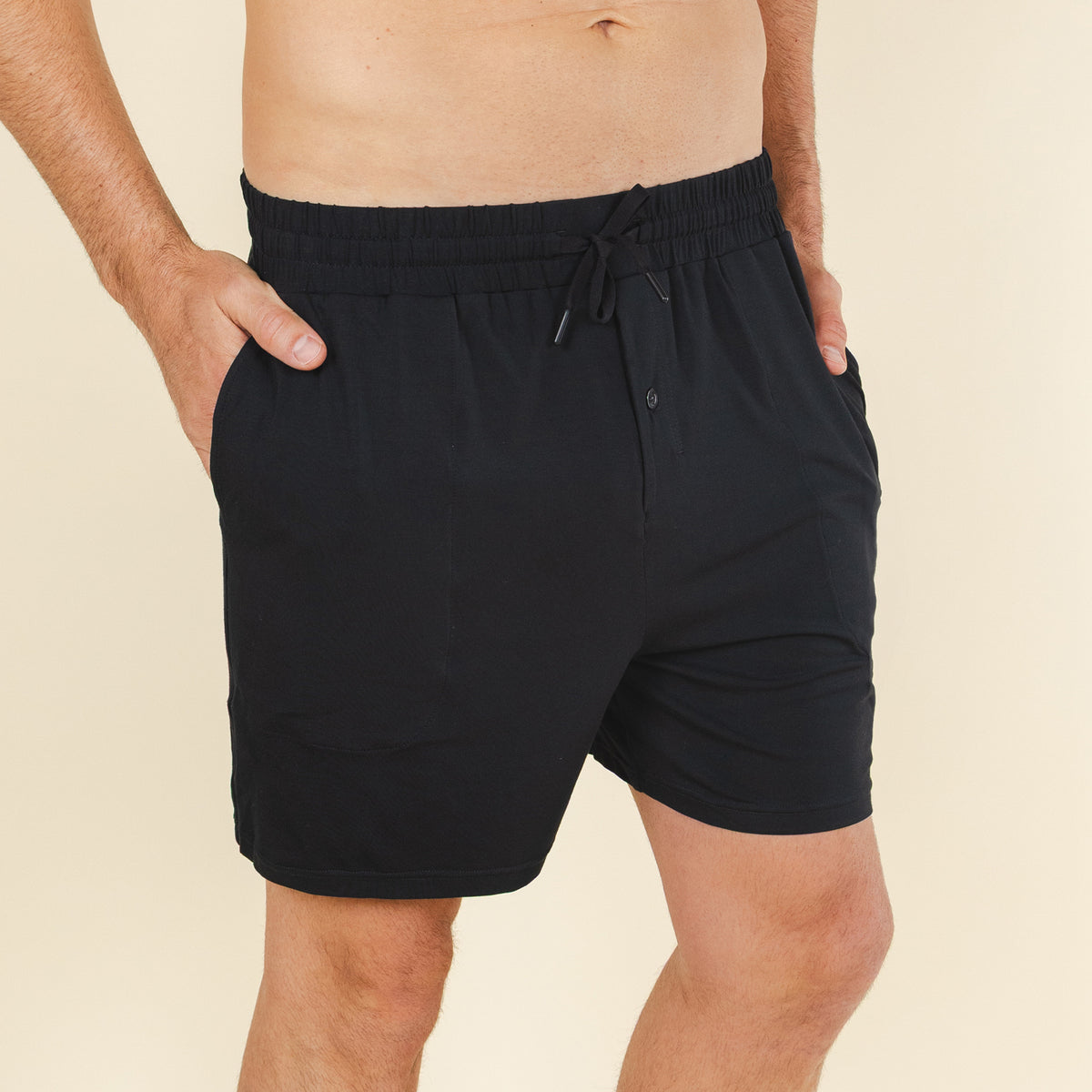 The Threat Level Midnight | Black SleepDeep™ Men’s Pajama Shorts - Shinesty