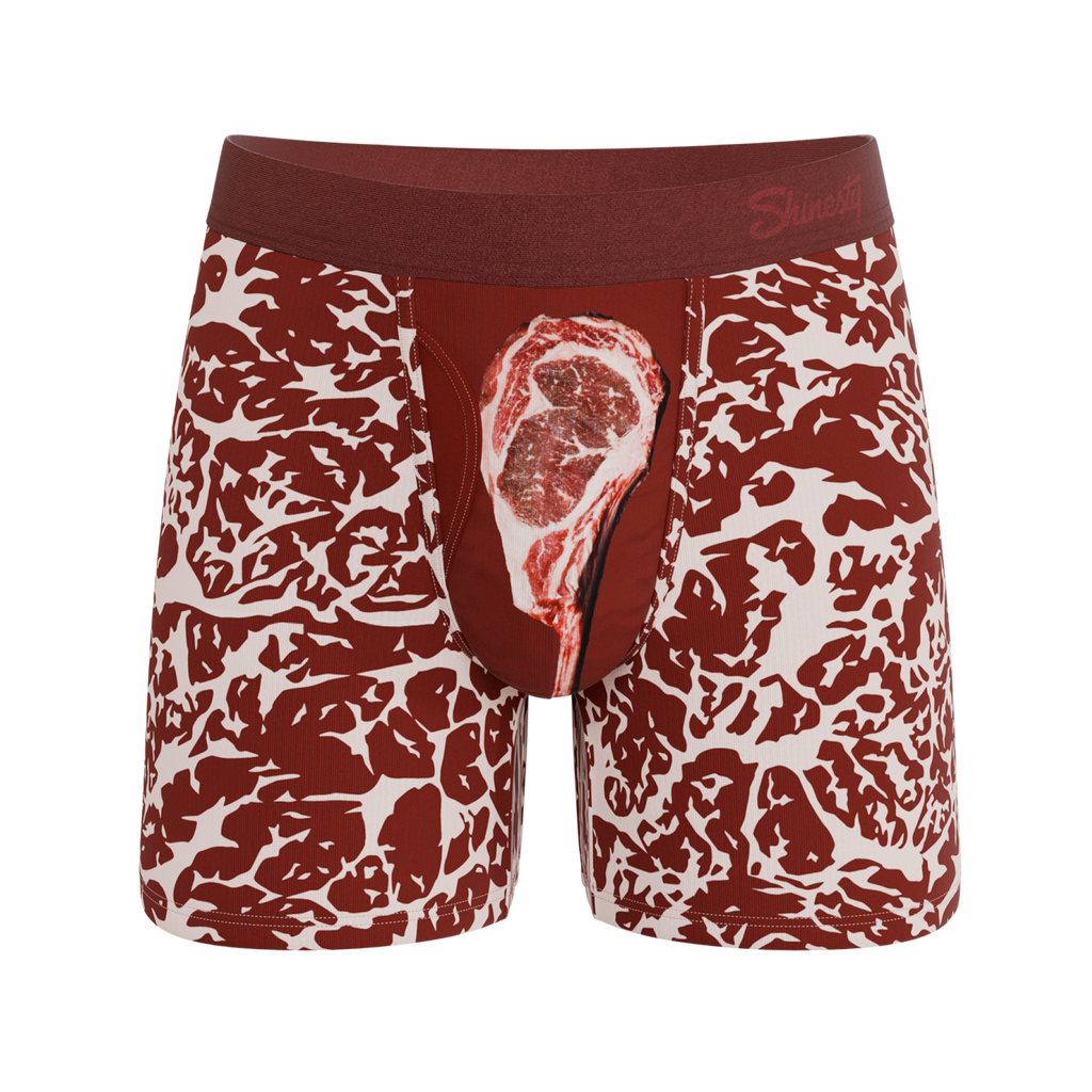 The Tomahawk | Marbled Meat Ball Hammock® Pouch Underwear With Fly - Shinesty