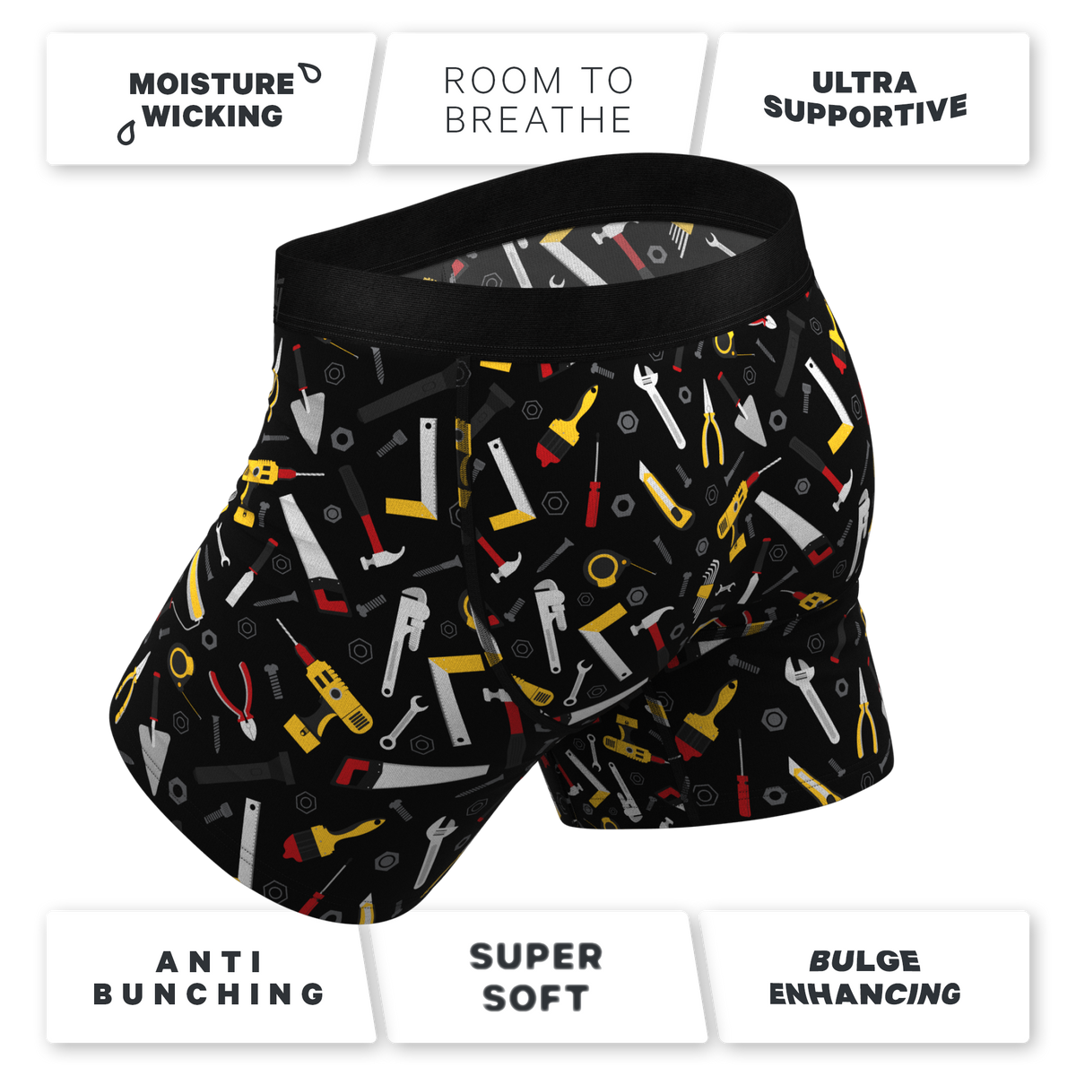 The Tool Belt | Hammer and Tools Ball Hammock® Pouch Underwear - Shinesty
