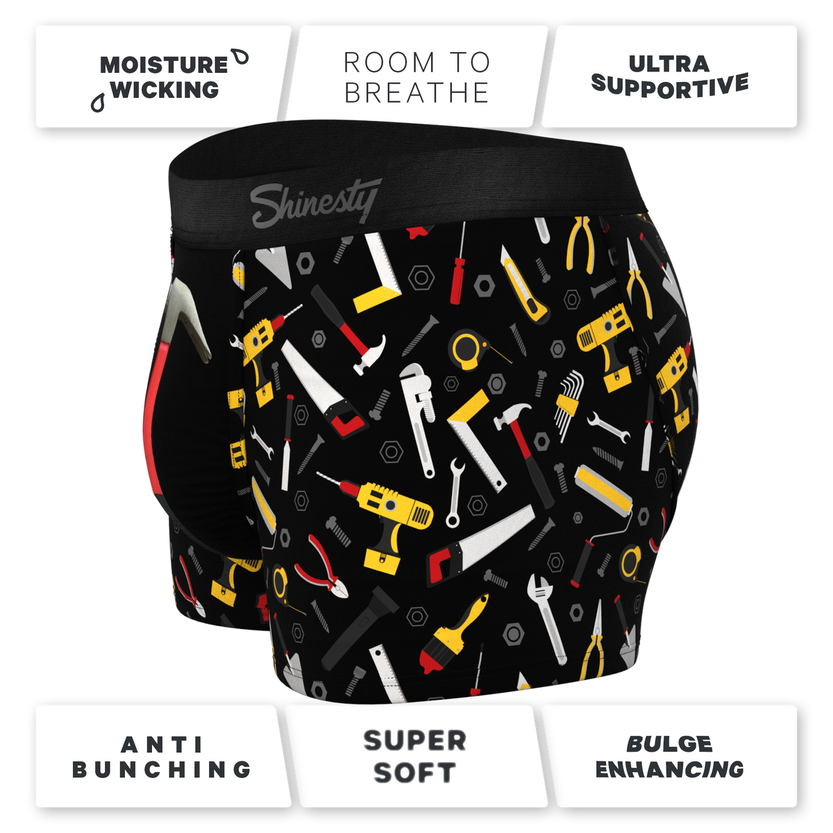 The Tool Belt | Hammer and Tools Ball Hammock® Pouch Trunks Underwear - Shinesty