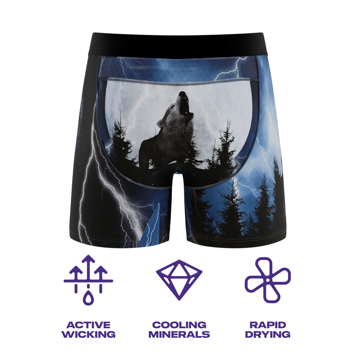 The Truck Stop Classic | Gas Station Wolf paradICE™ Cooling Ball Hammock® Underwear - Shinesty