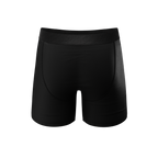 The 009 | Black Tuxedo Ball Hammock® Pouch Underwear With Fly - Shinesty
