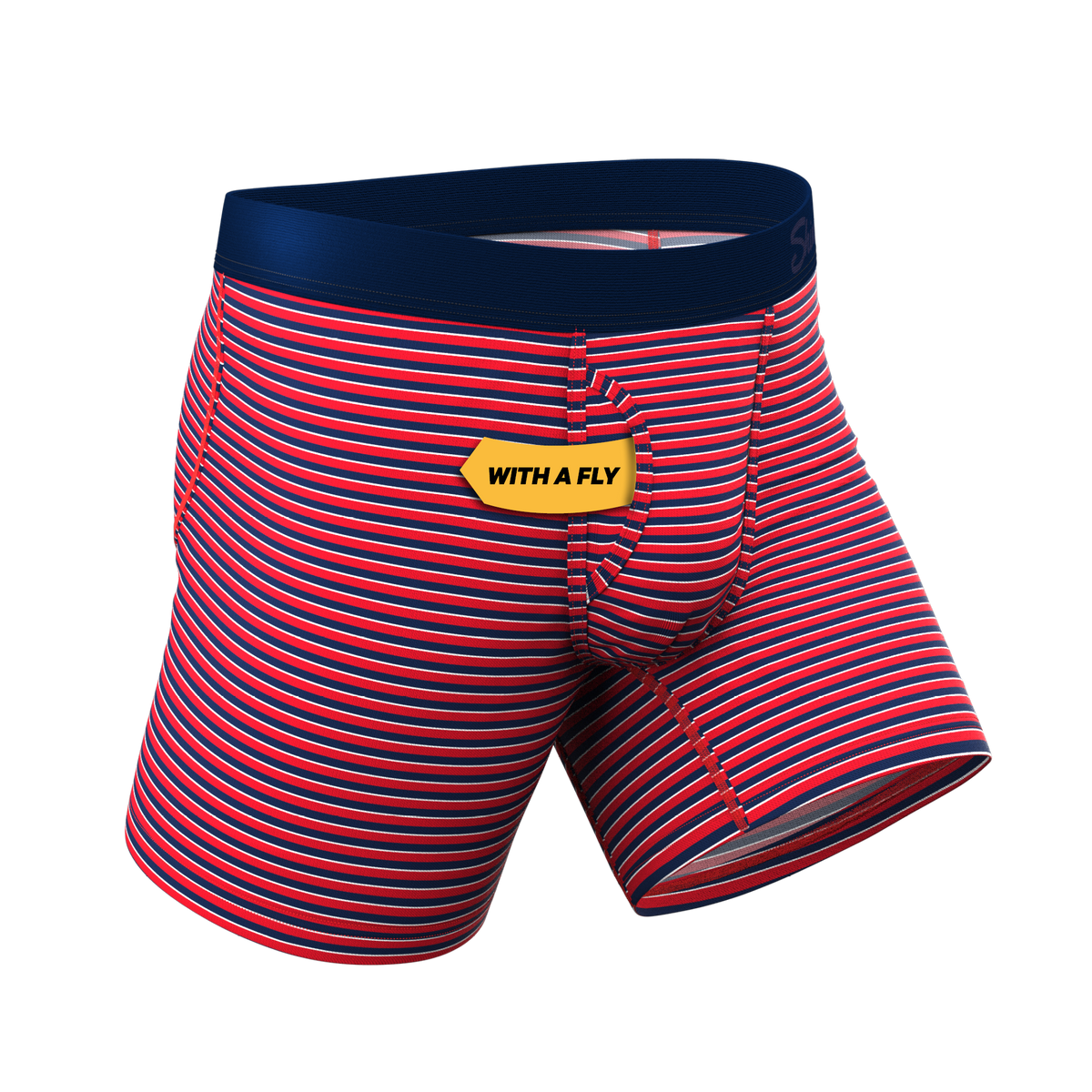 The US of A | USA Stripe Ball Hammock® Pouch Underwear With Fly - Shinesty
