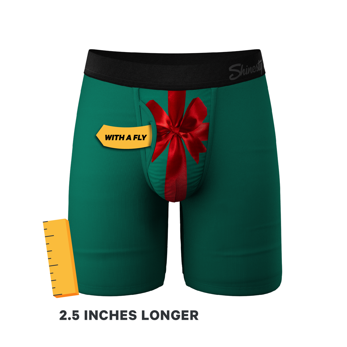The Unwrap Me | Present Ball Hammock® Boxer - Long Leg - Shinesty