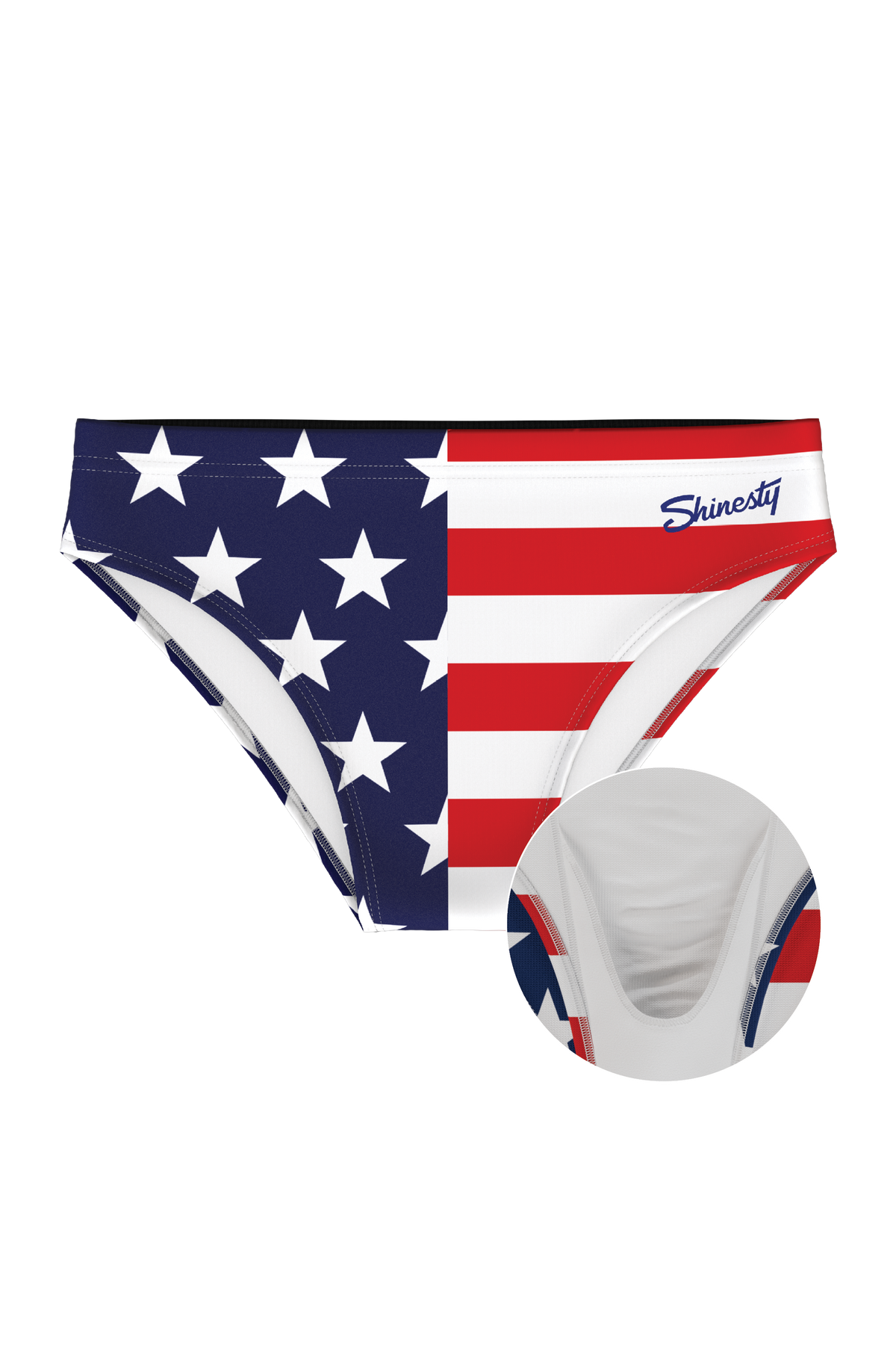 The Unsurpassed Ass | American Flag Ball Hammock® Pouch Swim Briefs - Shinesty