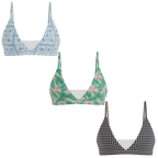 The Vacation Vices | Boob Hammock™ Triangle Bralette 3 Pack - Shinesty