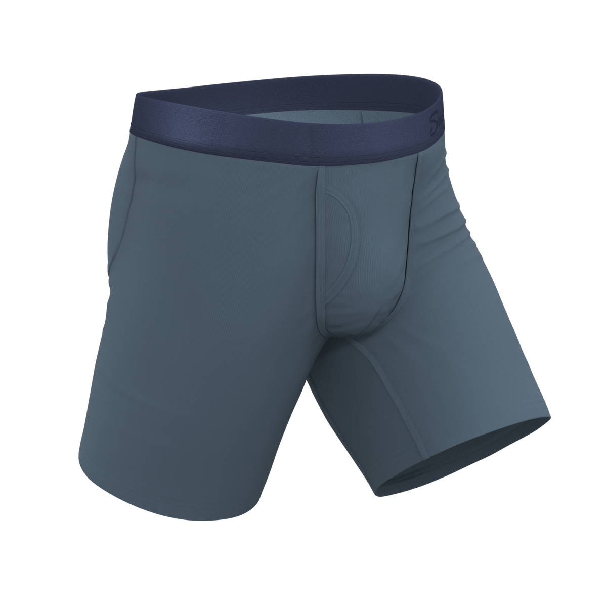 The Wake In The Lake | Tonal Teal Ball Hammock® Boxer - Long Leg - Shinesty