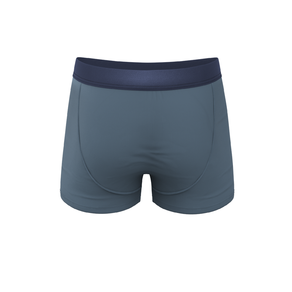 The Wake In The Lake | Tonal Teal Ball Hammock® Pouch Trunks Underwear - Shinesty