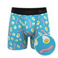 The Wakey Wakey | Eggs and Bacon Ball Hammock® Pouch Underwear With Fly - Shinesty