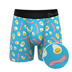 The Wakey Wakey | Eggs and Bacon Ball Hammock® Pouch Underwear With Fly - Shinesty