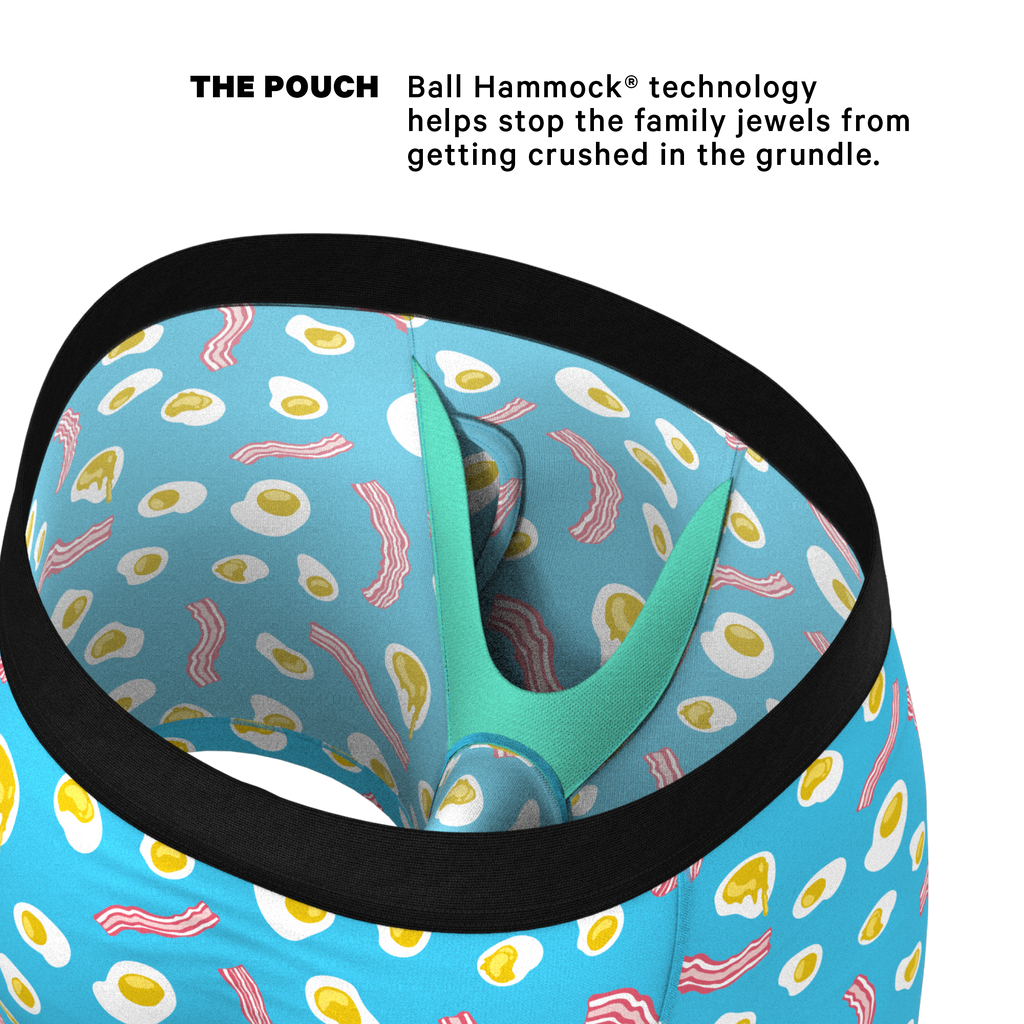 The Wakey Wakey | Eggs and Bacon Ball Hammock® Pouch Underwear With Fly - Shinesty