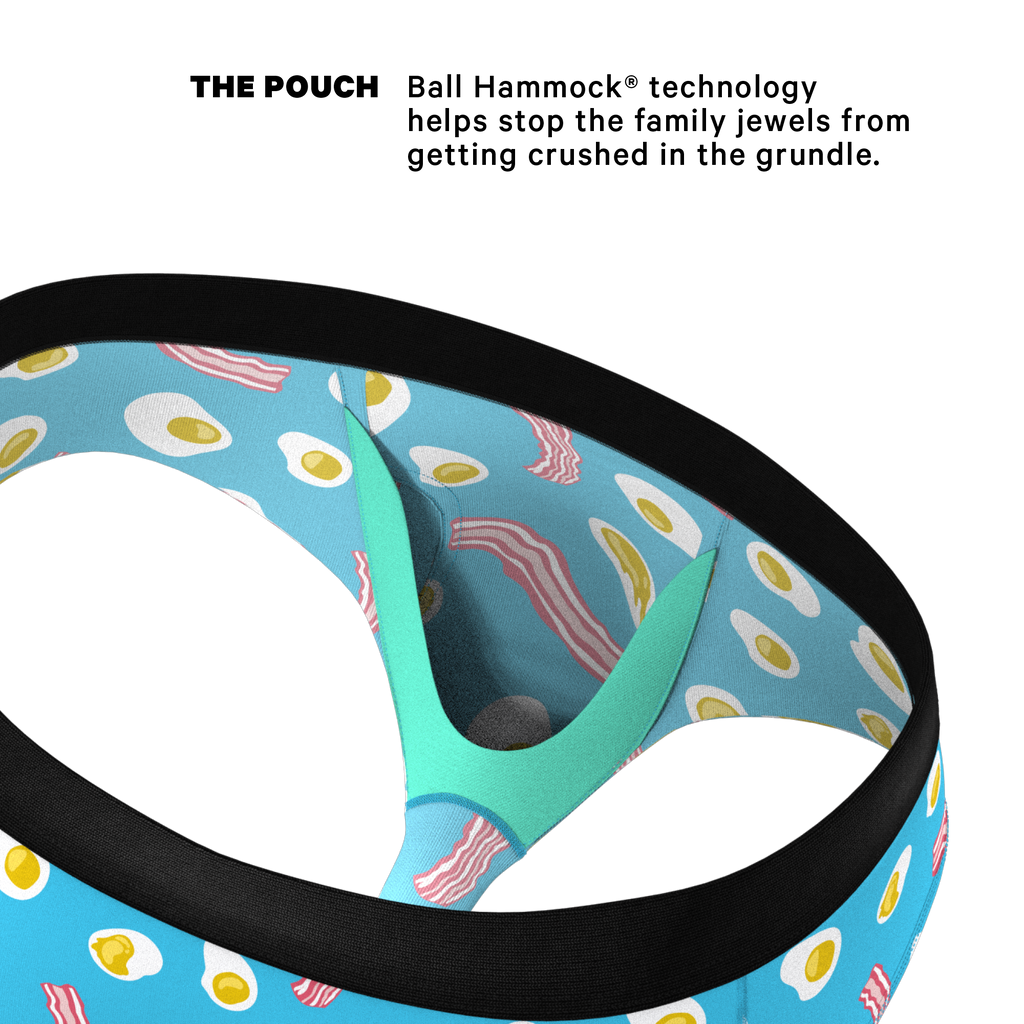 The Wakey Wakey | Eggs and Bacon Ball Hammock® Pouch Underwear Briefs - Shinesty