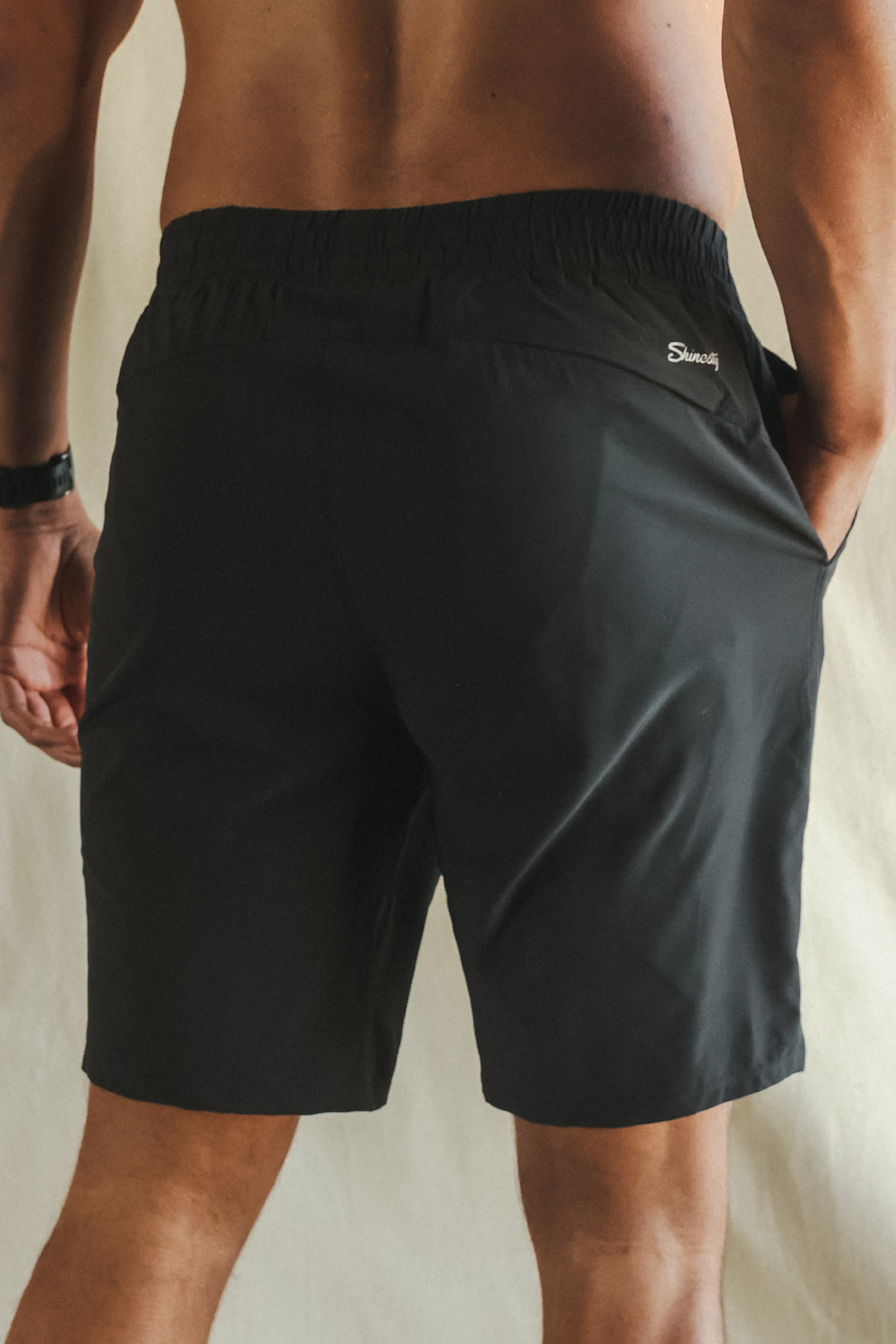The Warm Up | Black and Neon Ball Hammock® 9 Inch Athletic Shorts - Shinesty