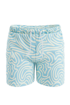 The Water Park | Neon Abstract Line Ball Hammock® Pouch 8" Swim Trunks - Shinesty