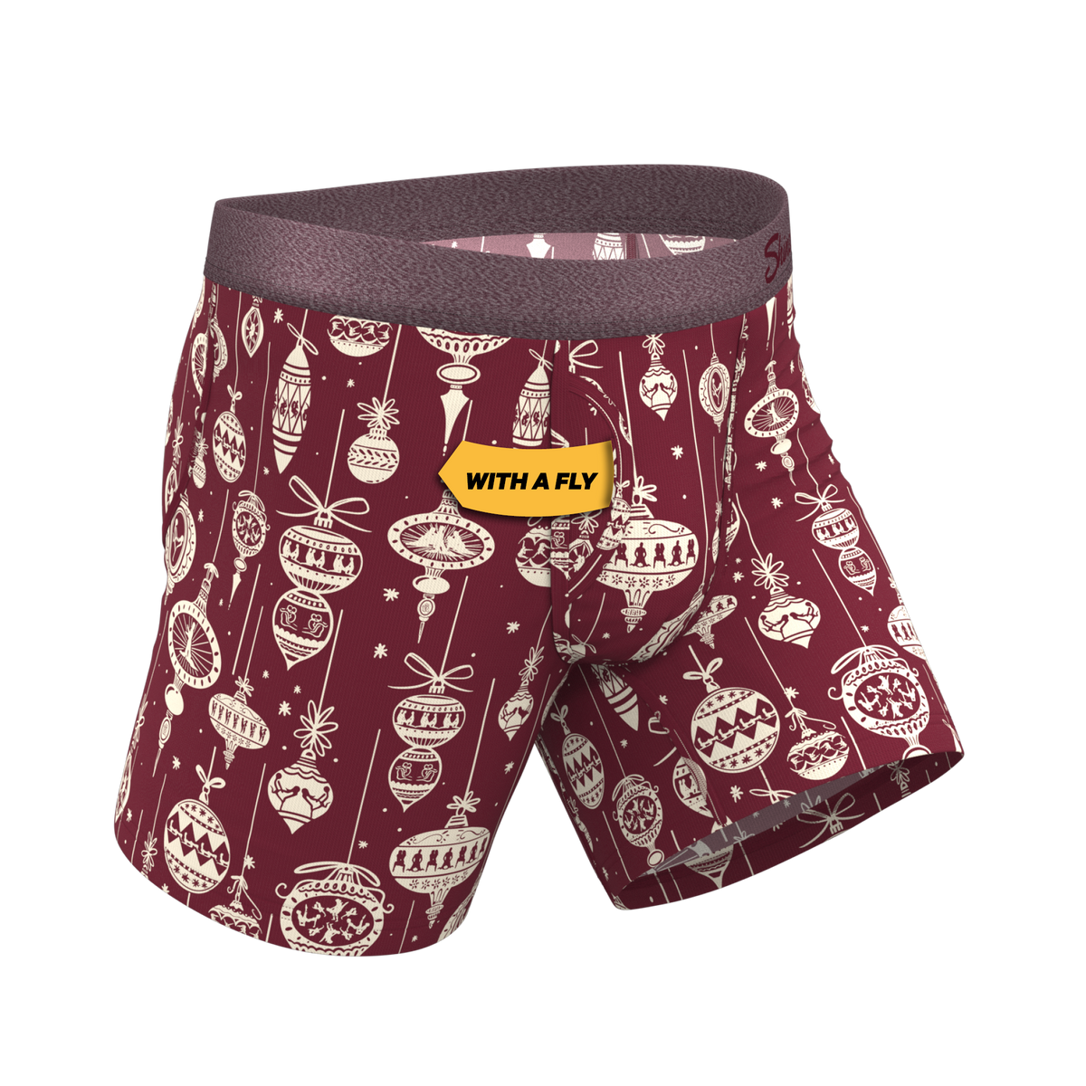 The Well Hung | Naughty Ornament Ball Hammock® Pouch Underwear With Fly - Shinesty