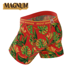 The Wiener In Paradise | Shinesty X Wienerschnitzel Tropical Ball Hammock® Magnum Big Pouch Underwear - Shinesty