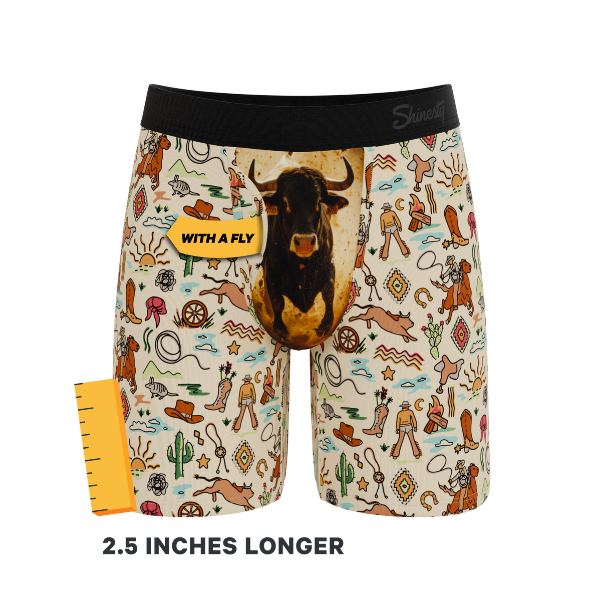 The Wild Bandit | Bull Ball Hammock® Boxer - Long Leg - Shinesty