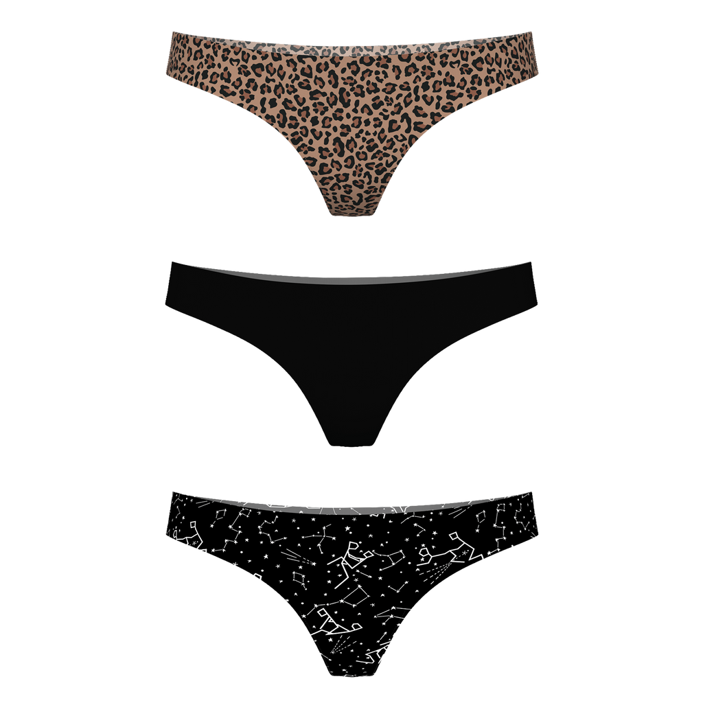 The Ultra Cores | MicroModal Thong 3 Pack - Shinesty