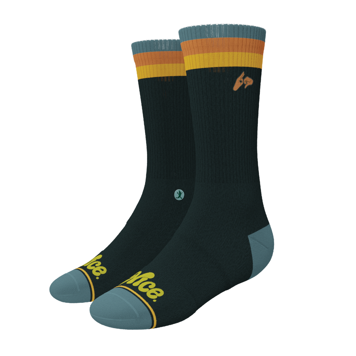 The Wine Dine & 69 | Route 69 Heel Hammock™ Crew Socks - Shinesty