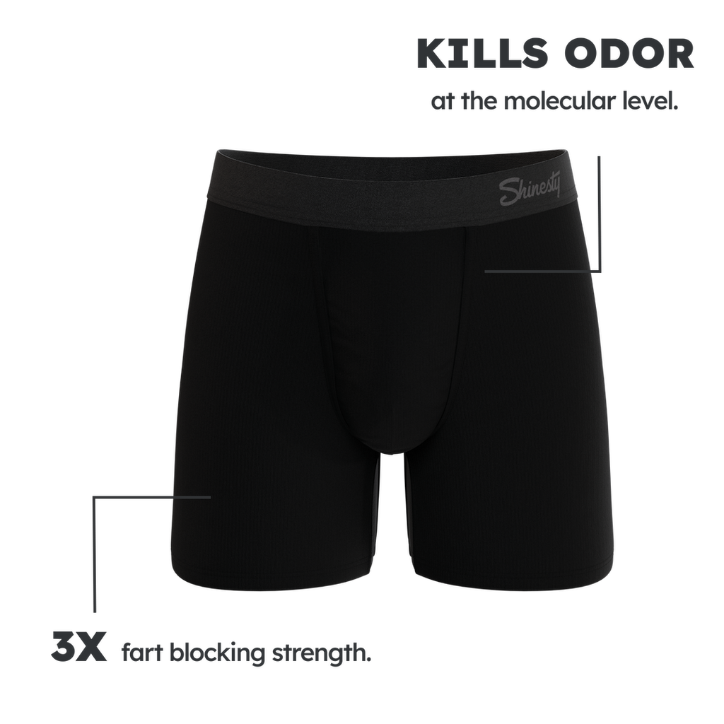 The Threat Level Midnight | Black XTREME Fart Proof Ball Hammock® Boxer - Shinesty