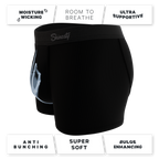 The XXX Ray | Middle Finger X Ray Ball Hammock® Pouch Trunks Underwear - Shinesty