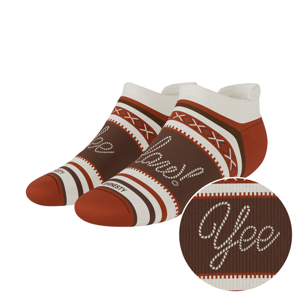 The Yee Haw | Lasso Heel Hammock™ Ankle Socks - Shinesty