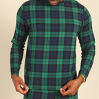 The Black Watch | Tartan Plaid SleepDeep™ Men’s Long Sleeve Pajama Shirt - Shinesty