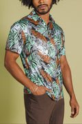 The Botanist | Tropical Leaves Men’s Polo - Shinesty